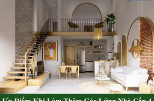 Ưu điểm khi làm thêm gác lửng nhà cấp 4