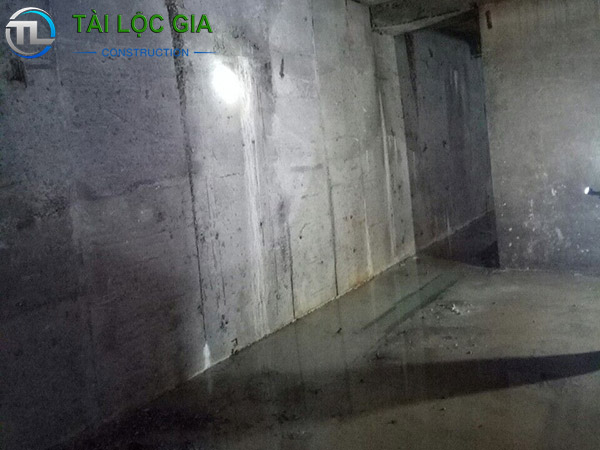 Những sự cố thấm tầng hầm thường gặp