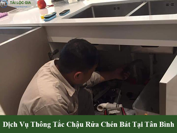 Dịch vụ thông tắc chậu rửa chén bát tại tân bình