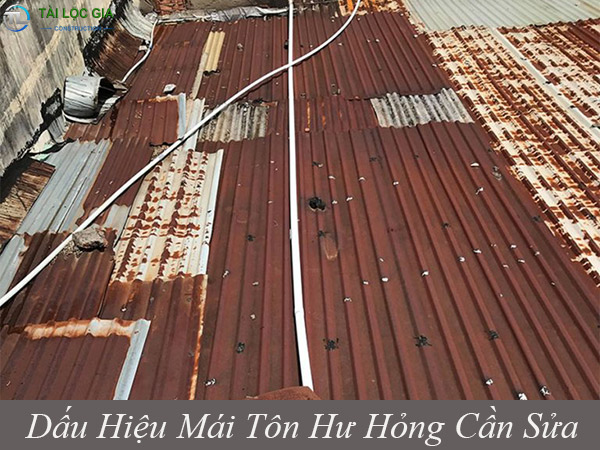 Các dấu hiệu mái tôn hư hỏng cần sửa chữa