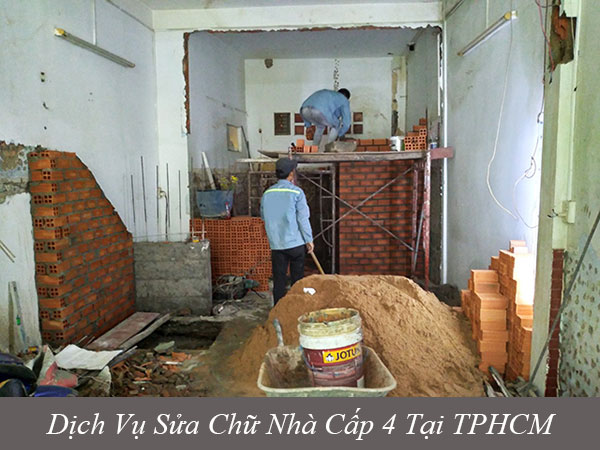 Các dịch vụ sửa chữa nhà cấp 4 tại TPHCM