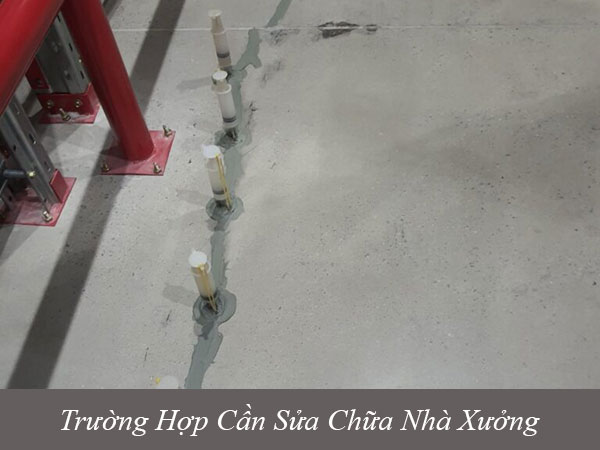 Trường hợp cần sửa chữa nhà xưởng
