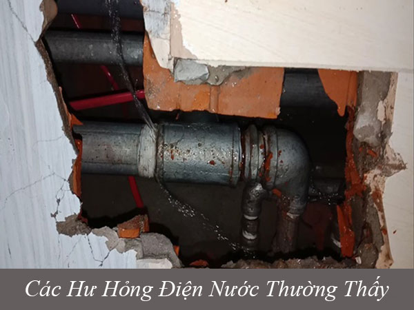 Các hư hỏng điện nước thường thấy