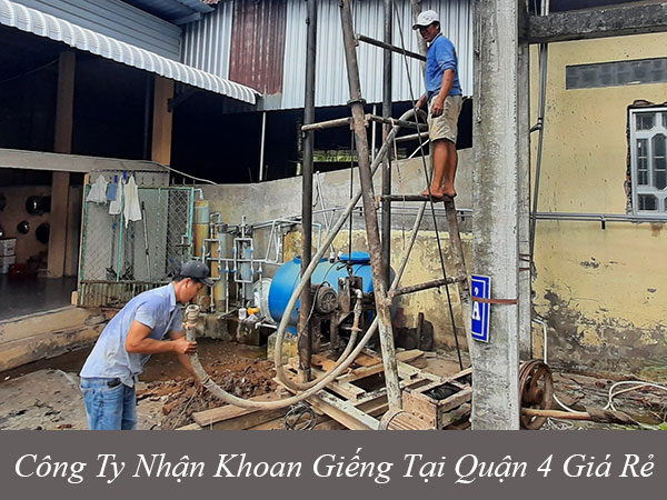 Công ty nhận khoan giếng tại quận 4 giá rẻ