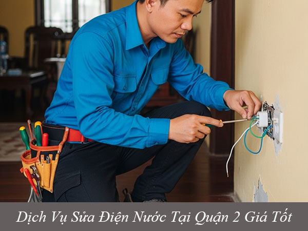 Các dịch vụ sửa điện nước tại quận 2 giá tốt