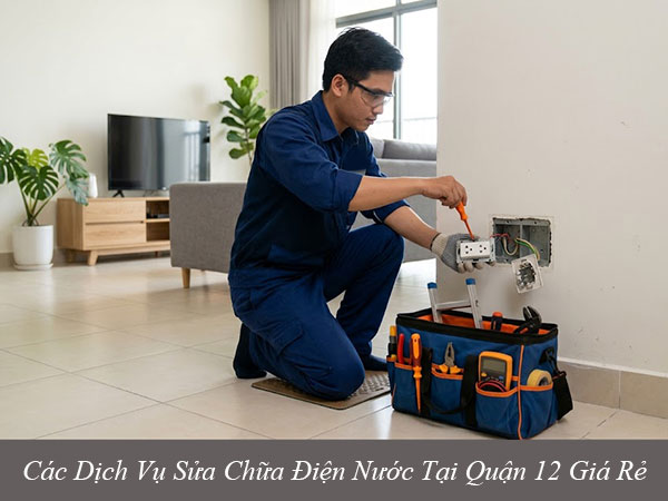 Các dịch vụ sửa chữa điện nước tại quận 12 giá rẻ
