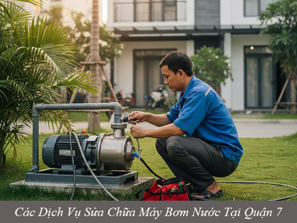 Các dịch vụ sửa chữa máy bơm nước tại quận 7
