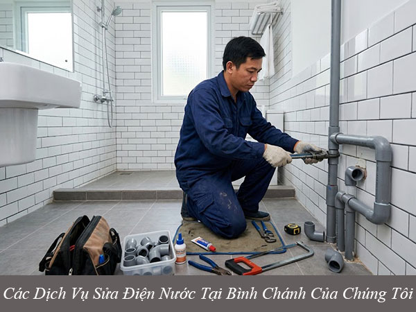 Các dịch vụ sửa điện nước tại bình chánh của chúng tôi