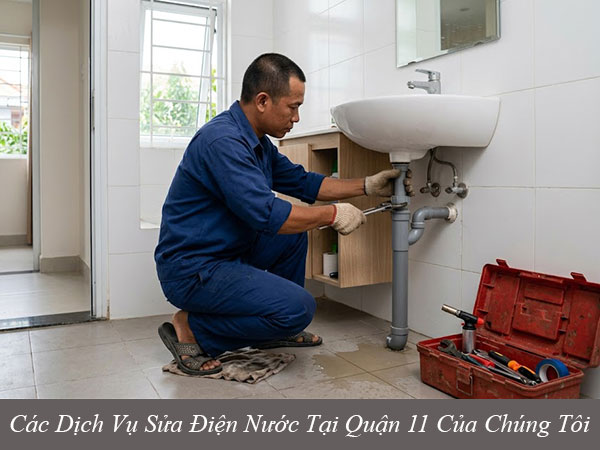 Các dịch vụ sửa điện nước tại quận 11 của chúng tôi