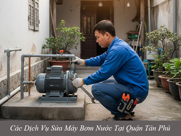 Các dịch vụ sửa máy bơm nước tại quận tân phú