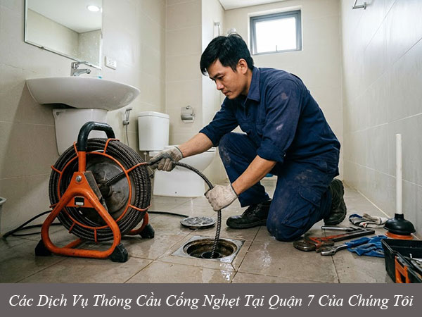 Các dịch vụ thông cầu cống nghẹt tại quận 7 của chúng tôi