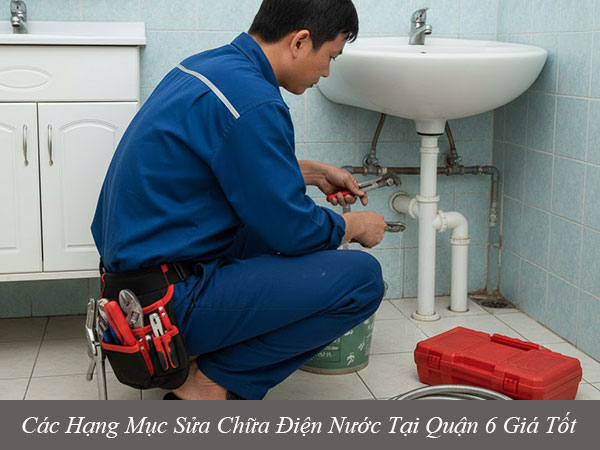 Các hạng mục sửa chữa điện nước tại quận 6 giá tốt