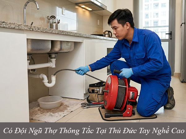 Có đội ngũ thợ thông tắc tại thủ đức tay nghề cao