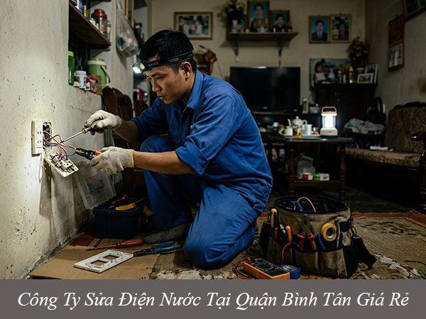 Công ty sửa điện nước tại quận bình tân giá rẻ