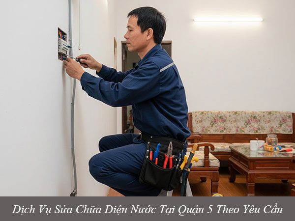 Dịch vụ sửa chữa điện nước tại quận 5 theo yêu cầu