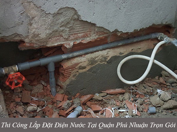 Thi công lắp đặt điện nước tại quận phú nhuận trọn gói