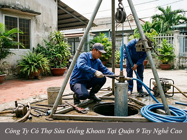 Công ty có thợ sửa giếng khoan ở quận 9 tay nghề cao