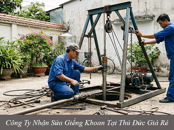 Công ty nhận sửa giếng khoan tại thủ đức giá rẻ