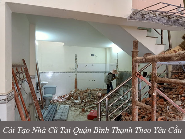 Cải tạo nhà cũ tại quận bình thạnh theo yêu cầu