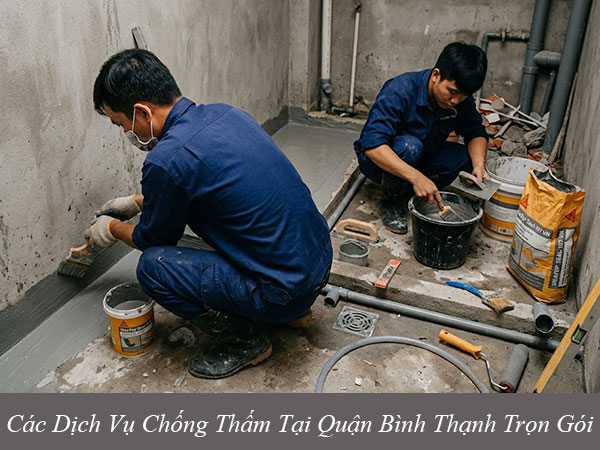 Các dịch vụ chống thấm tại quận bình thạnh trọn gói