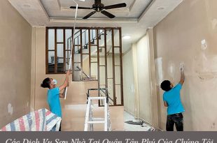 Các dịch vụ sơn nhà tại quận tân phú của chúng tôi