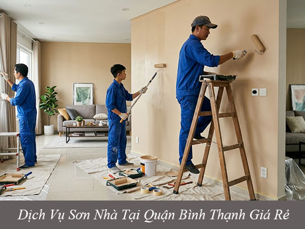 Dịch vụ sơn nhà tại quận bình thạnh giá rẻ